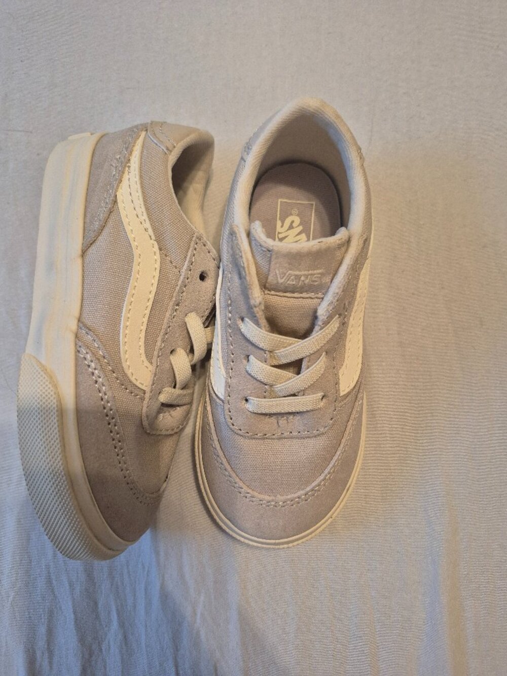 Toddler Vans - Beige, Size 8